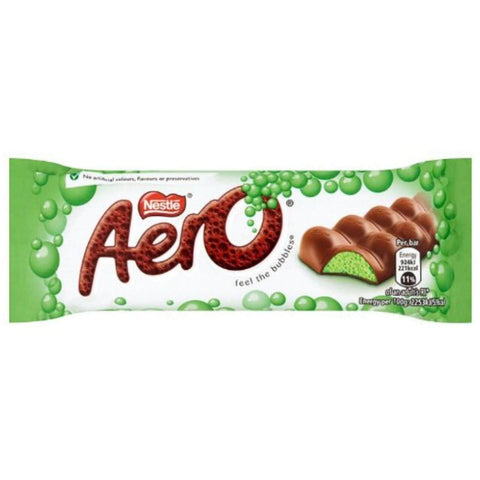 Nestle Aero Peppermint Bar  HEAT SENSITIVE ITEM. PLEASE ADD ITEM 122942 TO THE ORDER TO TRY TO PROTECT CHOCOLATES FROM HEAT DAMAGE. (CASE OF 24 x 36g)
