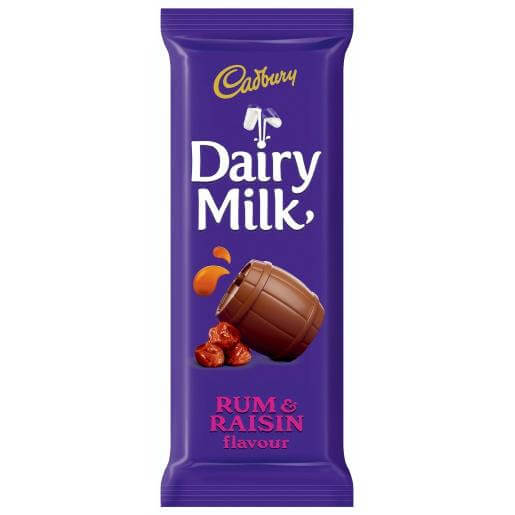Cadbury Rum and Raisin Bar HEAT SENSITIVE ITEM. PLEASE ADD ITEM 122942 TO THE ORDER TO TRY TO PROTECT CHOCOLATES FROM HEAT DAMAGE (CASE OF 24 x 80g)