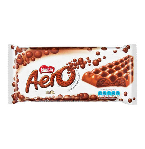 Nestle Aero Milk Chocolate Extra Large Bar (Kosher)  HEAT SENSITIVE ITEM. PLEASE ADD ITEM 122942 TO THE ORDER TO TRY TO PROTECT CHOCOLATES FROM HEAT DAMAGE. (CASE OF 24 x 135g)