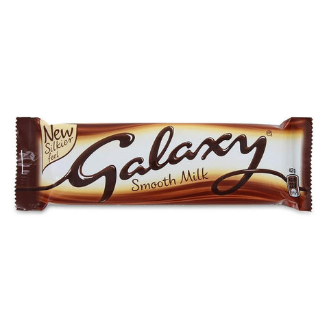 Mars Galaxy Milk Chocolate Bar HEAT SENSITIVE ITEM. PLEASE ADD ITEM 122942 TO THE ORDER TO TRY TO PROTECT CHOCOLATES FROM HEAT DAMAGE. (CASE OF 24 x 42g)