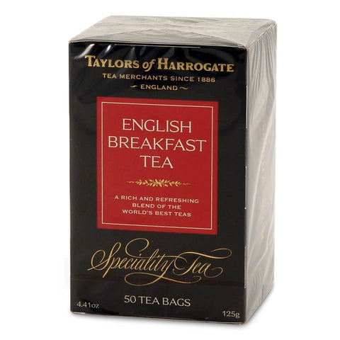 Taylors of Harrogate English Breakfast (Pack of 50 Tea Bags) (CASE OF 6 x 125g)