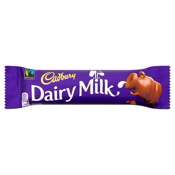 Cadbury Dairy Milk Bar HEAT SENSITIVE ITEM. PLEASE ADD ITEM 122942 TO THE ORDER TO TRY TO PROTECT CHOCOLATES FROM HEAT DAMAGE (CASE OF 48 x 45g)