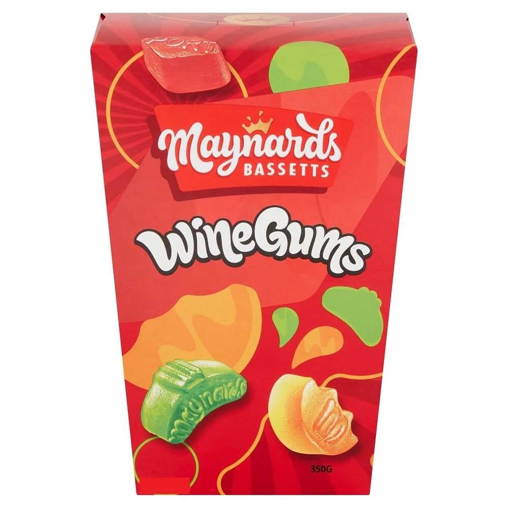 Maynards Bassetts Wine Gums Carton (CASE OF 6 x 350g)