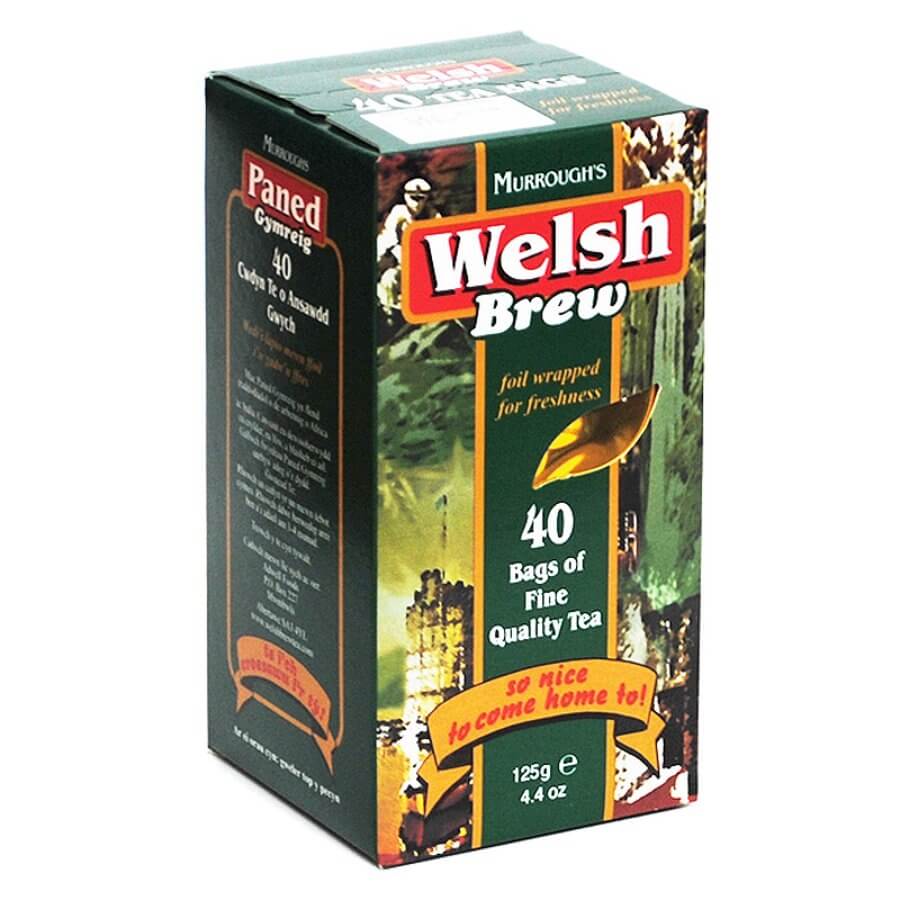 Murroughs Tea Welsh Brew Tea (Pack of 40 Tea Bags) (CASE OF 12 x 125g)