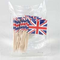 British Brands Toothpick Flags Union Jack (Pack of 25) (CASE OF 2 x 10g)