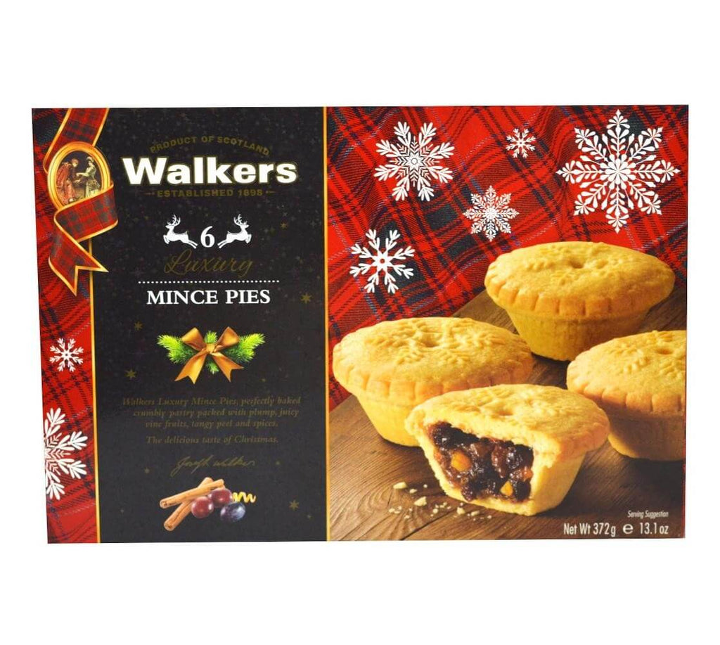 Walkers Mince Pies Luxury Mincemeat Tarts (6pk) (CASE OF 12 x 372g)