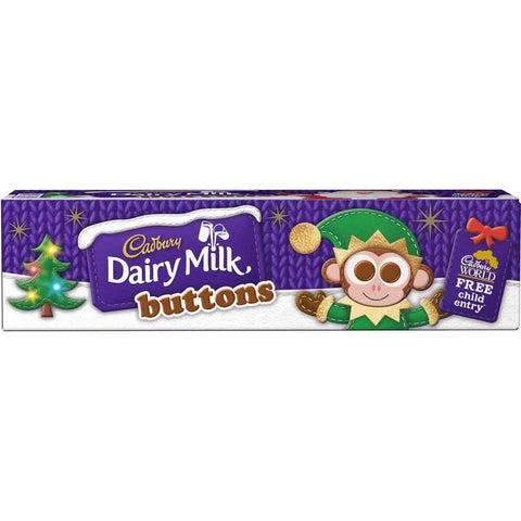 Cadbury Buttons Dairy Milk Tube (CASE OF 15 x 72g)
