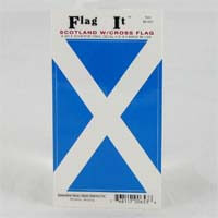 British Brands Decal Scotland St. Andrews Cross Flag 5 X 3.25" (CASE OF 6 x 10g)