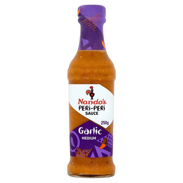 Nandos Garlic Peri Peri Sauce Large Bottle (Kosher) (CASE OF 6 x 260g)
