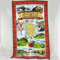 Elgate Tea Towel Tartan Scenes of Scotland (CASE OF 1 x 89g)