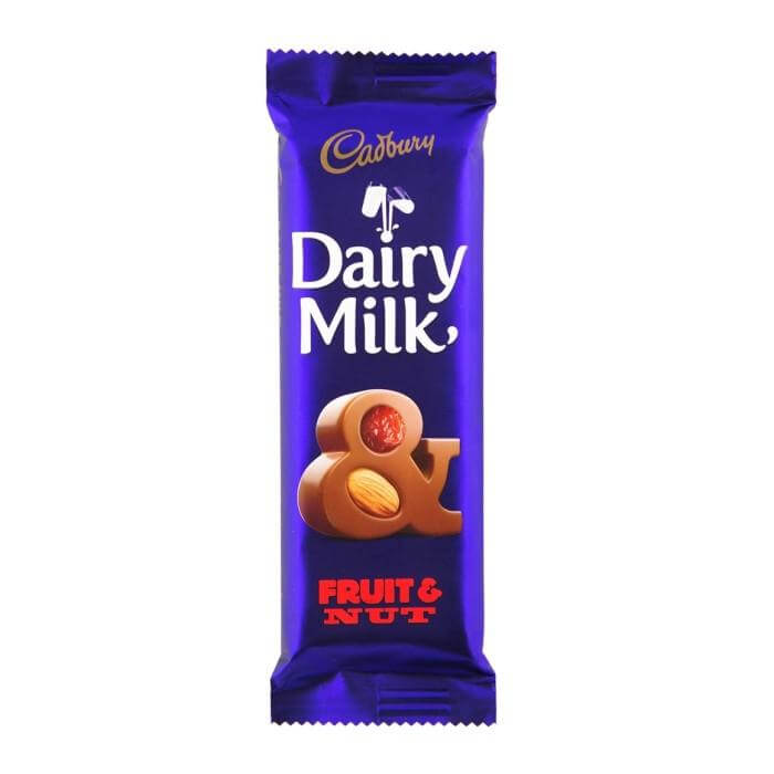 Cadbury Fruit and Nut Bar HEAT SENSITIVE ITEM. PLEASE ADD ITEM 122942 TO THE ORDER TO TRY TO PROTECT CHOCOLATES FROM HEAT DAMAGE. (CASE OF 24 x 80g)
