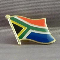 African Hut South African Flag Pin Badge (CASE OF 6 x 10g)