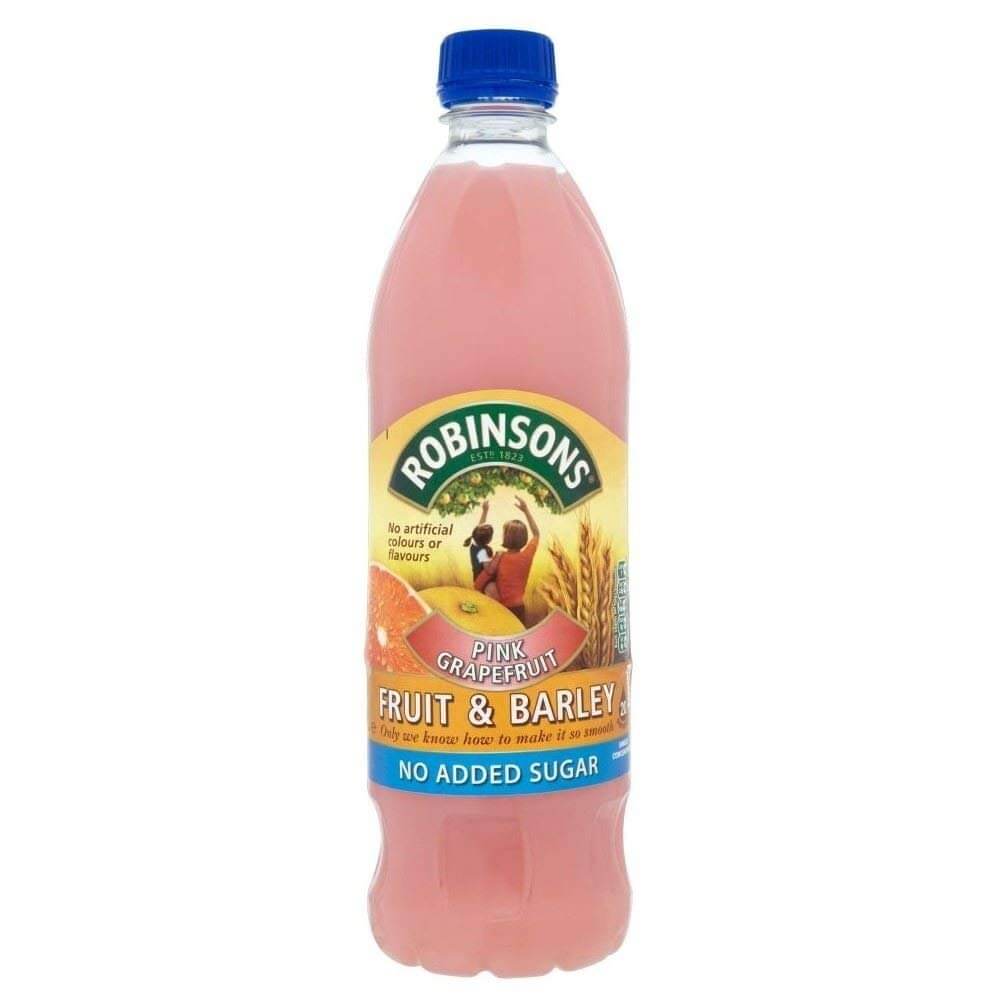 Robinsons Squash Barley Pink Grapefruit No Added Sugar (CASE OF 12 x 1l)