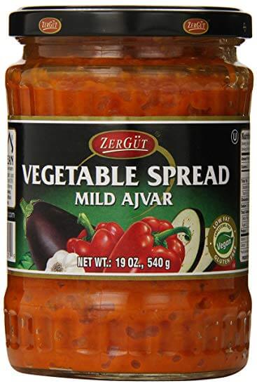 Zergut Ajvar Mild Vegetable Spread (CASE OF 12 x 540g)
