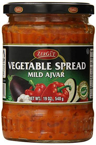Zergut Ajvar Mild Vegetable Spread (CASE OF 12 x 540g)