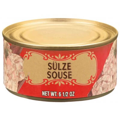 Geiers Sulze Souse Tinned Meat, Made with Pork and Pork Skins (CASE OF 12 x 184g)
