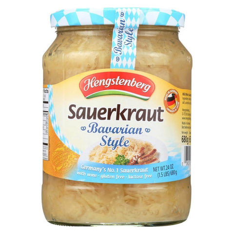 Hengstenberg Bavarian Style Sauerkraut with Wine (CASE OF 12 x 680g)