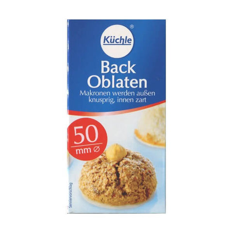 Kuechle Back Oblaten Round Baking Wafers (50mm) (CASE OF 14 x 37g)