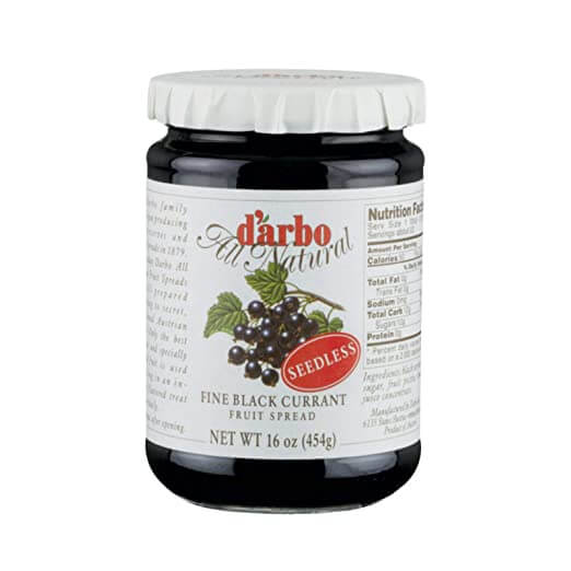 D Arbo Black Currant Seedless Fruit Spread (CASE OF 6 x 454g)