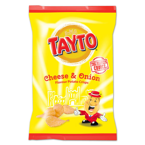 Tayto Cheese and Onion Potato Crisps (CASE OF 48 x 32.5g)