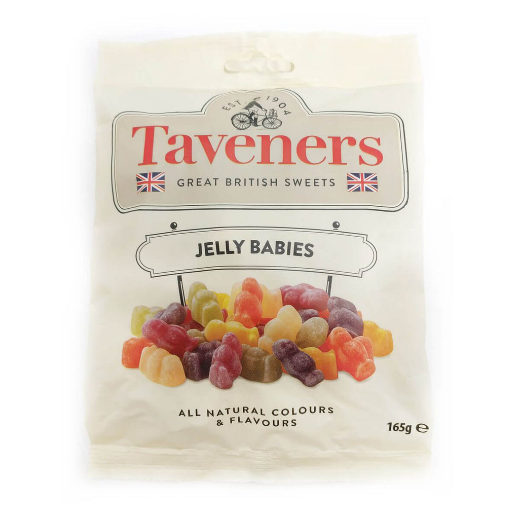 Taveners Jelly Babies Bag (CASE OF 12 x 165g)