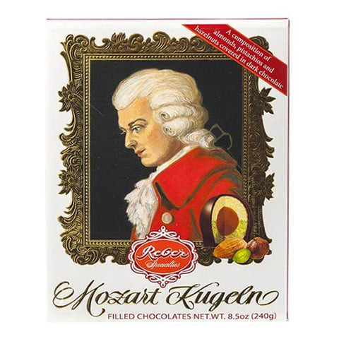 Reber Mozart Kugel Portrait Gift Box (6 Piece) HEAT SENSITIVE ITEM. PLEASE ADD ITEM 122942 TO THE ORDER TO TRY TO PROTECT CHOCOLATES FROM HEAT DAMAGE (CASE OF 8 x 120g)
