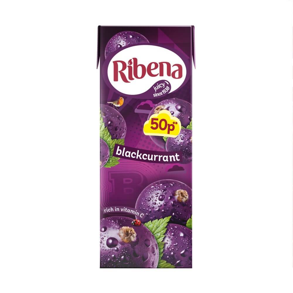 Ribena Blackcurrant Juice Mini Ready to Drink Juice Box (CASE OF 24 x 250ml)