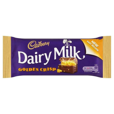 Cadbury Golden Crisp Bar  HEAT SENSITIVE ITEM. PLEASE ADD ITEM 122942 TO THE ORDER TO TRY TO PROTECT CHOCOLATES FROM HEAT DAMAGE. (CASE OF 48 x 54g)