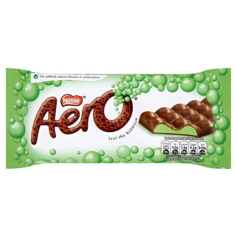 Nestle Aero Peppermint Large Bar  HEAT SENSITIVE ITEM. PLEASE ADD ITEM 122942 TO THE ORDER TO TRY TO PROTECT CHOCOLATES FROM HEAT DAMAGE. (CASE OF 15 x 90g)