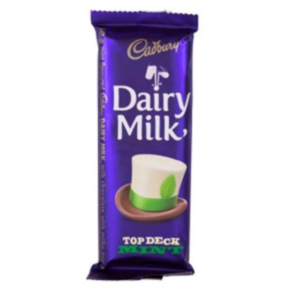 Cadbury Top Deck Bar Mint Flavour HEAT SENSITIVE ITEM. PLEASE ADD ITEM 122942 TO THE ORDER TO TRY TO PROTECT CHOCOLATES FROM HEAT DAMAGE. (CASE OF 24 x 80g)