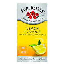 Five Roses Tea Lemon Tea Bags (Pack Of 20 Bags) (CASE OF 6 x 50g)
