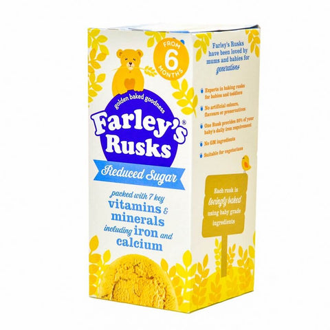 Farleys Rusks Reduced Sugar (Pack Of 9 Rusks) (CASE OF 6 x 150g)