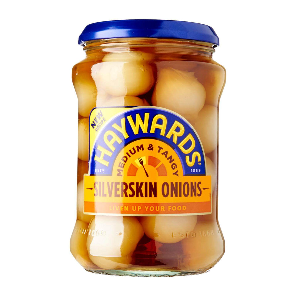 Haywards Silver Skin Pickled Onions Medium and Tangy (CASE OF 6 x 400g)