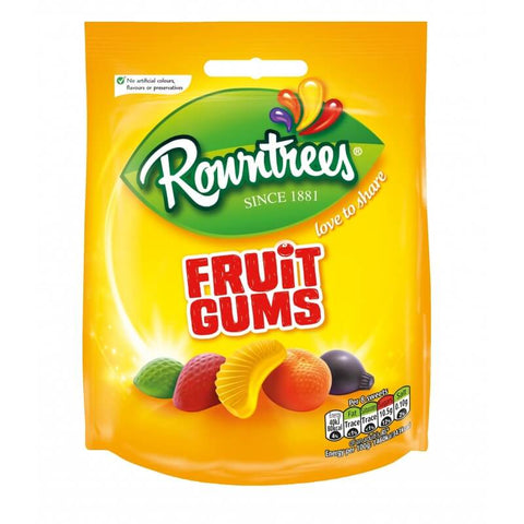 Rowntrees Fruit Gum Pouch (CASE OF 10 x 150g)