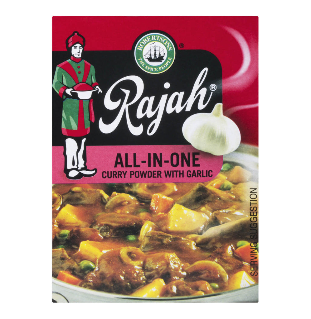Robertsons Rajah All in One Garlic Small Box Curry Powder (CASE OF 10 x 50g)