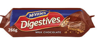 McVities Digestives Milk Chocolate Biscuits HEAT SENSITIVE ITEM. PLEASE ADD ITEM 122942 TO THE ORDER TO TRY TO PROTECT CHOCOLATES FROM HEAT DAMAGE. (CASE OF 12 x 266g)