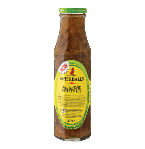 Mrs Balls Chutney Jalapeno Flavoured (CASE OF 8 x 470g)