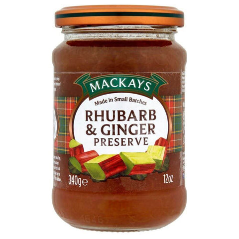 Mackays Preserve Rhubarb and Ginger  (CASE OF 6 x 340g)