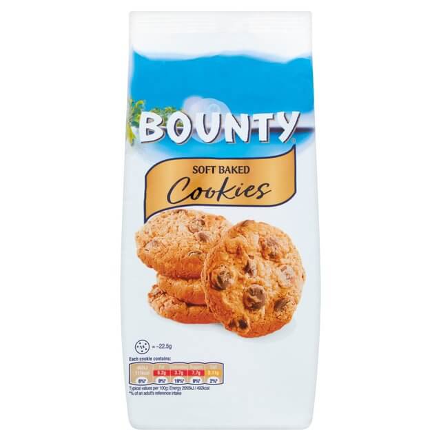 Mars Bounty Soft Baked Cookies HEAT SENSITIVE ITEM. PLEASE ADD ITEM 122942 TO THE ORDER TO TRY TO PROTECT CHOCOLATES FROM HEAT DAMAGE. (CASE OF 8 x 180g)