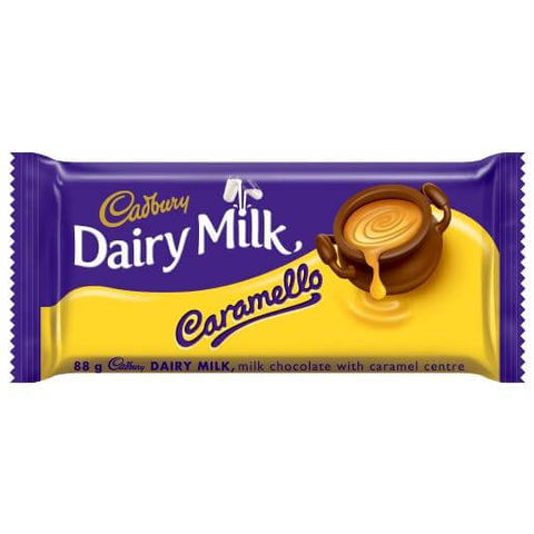 Cadbury Dairy Caramello Bar  HEAT SENSITIVE ITEM. PLEASE ADD ITEM 122942 TO THE ORDER TO TRY TO PROTECT CHOCOLATES FROM HEAT DAMAGE. (CASE OF 24 x 88g)