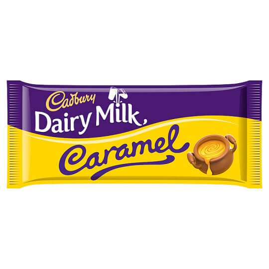Cadbury Dairy Milk Caramel HEAT SENSITIVE ITEM. PLEASE ADD ITEM 122942 TO THE ORDER TO TRY TO PROTECT CHOCOLATES FROM HEAT DAMAGE. (CASE OF 16 x 120g)