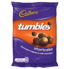 Cadbury Tumbles Shortcake HEAT SENSITIVE ITEM. PLEASE ADD ITEM 122942 TO THE ORDER TO TRY TO PROTECT CHOCOLATES FROM HEAT DAMAGE. (CASE OF 36 x 60g)