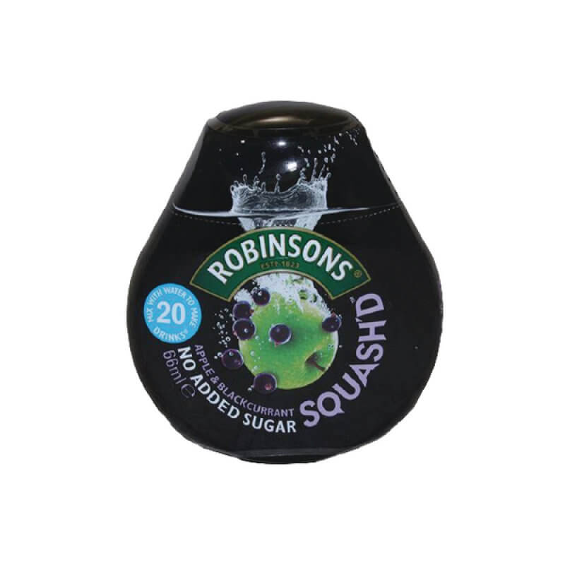 Robinsons Squashed Apple and Blackcurrant No Added Sugar (CASE OF 6 x 66ml)