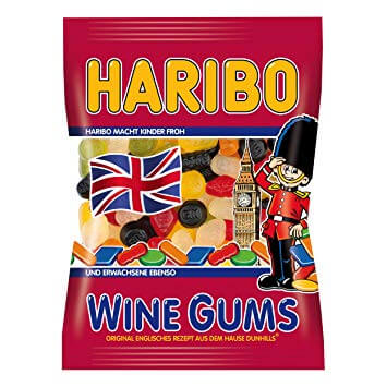 Haribo Wine Gums (CASE OF 34 x 175g)