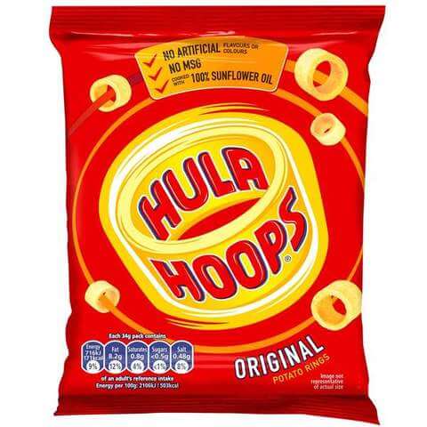 KP Hula Hoops Original Potato Rings (CASE OF 32 x 34g)