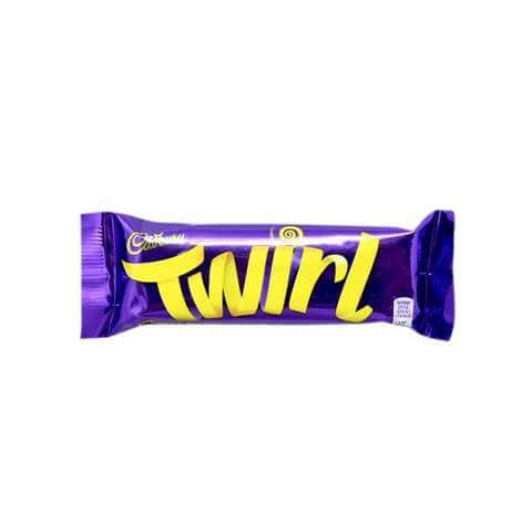 Cadbury Twirl (Dipped Flake)  HEAT SENSITIVE ITEM. PLEASE ADD ITEM 122942 TO THE ORDER TO TRY TO PROTECT CHOCOLATES FROM HEAT DAMAGE. (CASE OF 48 x 43g)