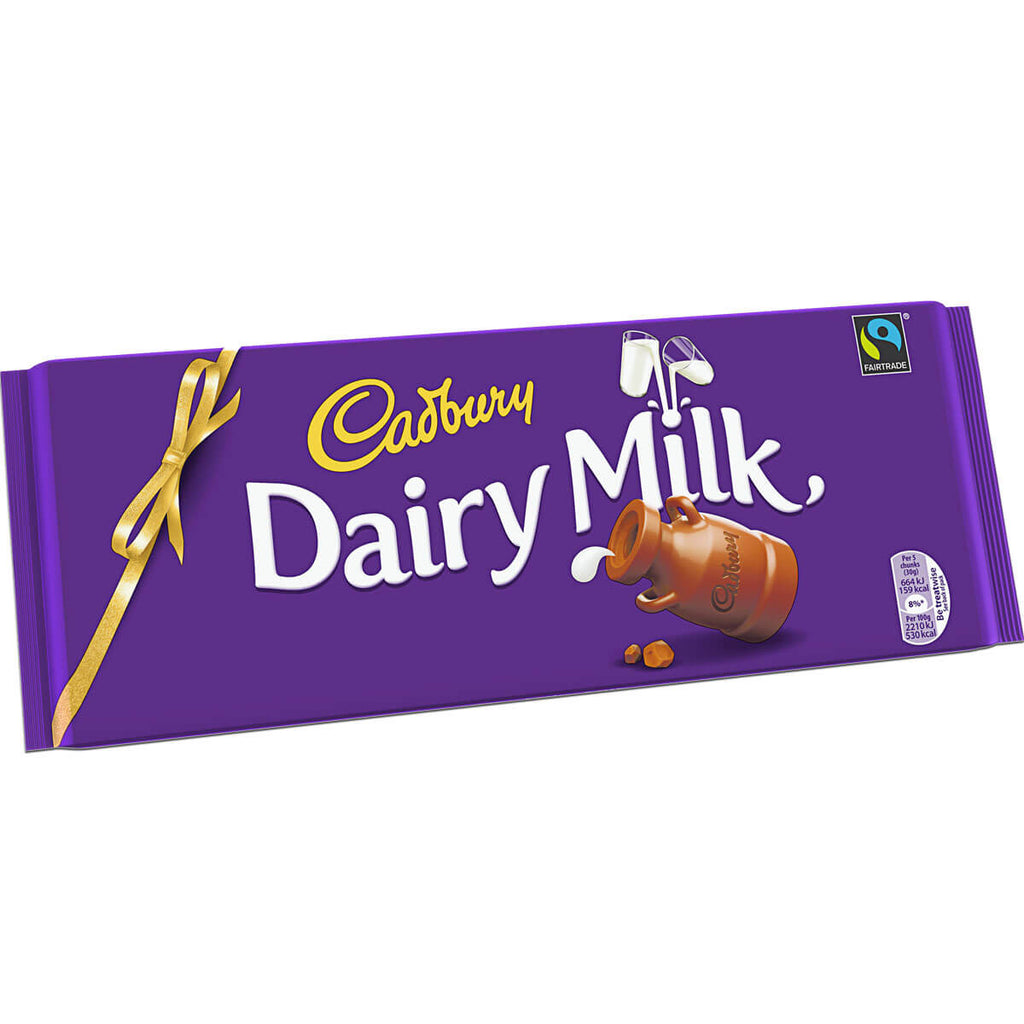 Cadbury Dairy Milk Bar HEAT SENSITIVE ITEM. PLEASE ADD ITEM 122942 TO THE ORDER TO TRY TO PROTECT CHOCOLATES FROM HEAT DAMAGE (CASE OF 14 x 360g)
