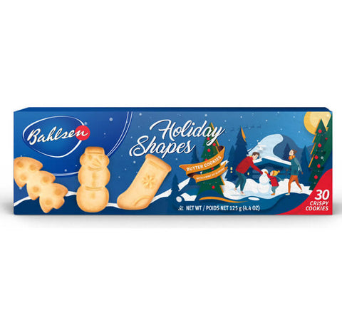 Bahlsen Holiday Shapes Cookies (Item Contains 30 Crispy Cookies) (CASE OF 12 x 125g)