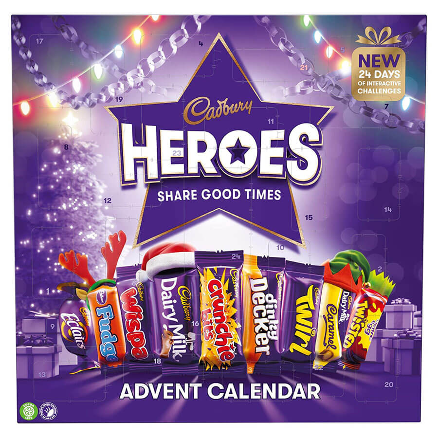 Advent Calendar Cadbury Heroes Advent Calendar (CASE OF 6 x 230g)