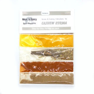Nice n Spicy Cashew Korma Curry Spice Mix (CASE OF 25 x 10g)